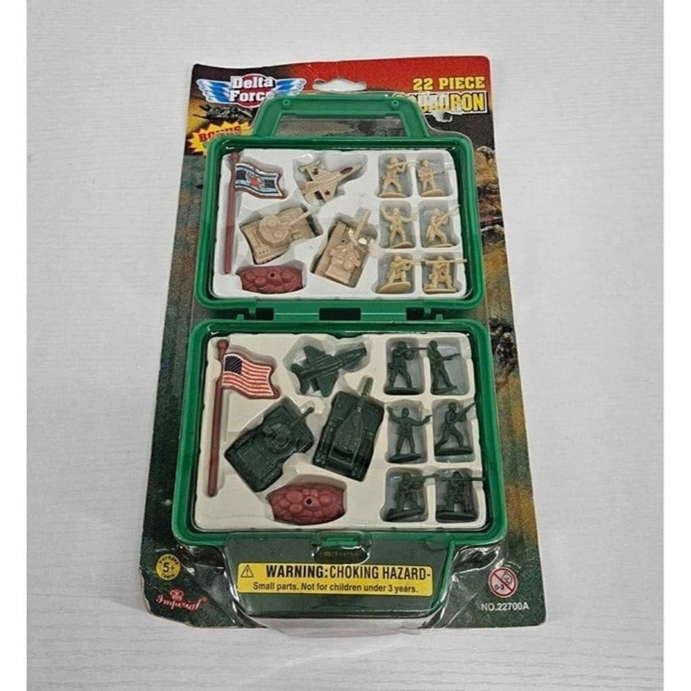 New Vintage 2001 Imperial Buddy L Toys Delta Force 22 Piece Squadron Toy